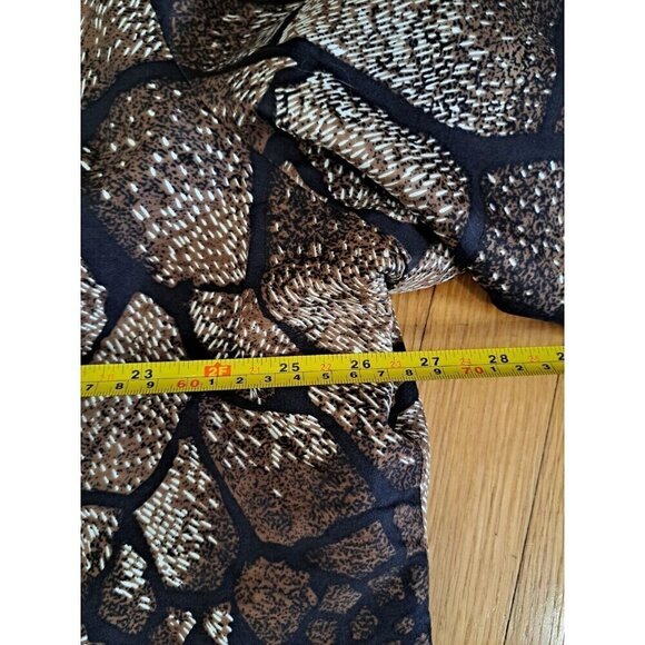 Russell Kemp Animal Print Silk Beaded Blazer Jacket 3XL Lagenlook Career Office - Picture 12 of 12
